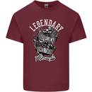 Legendary Shovelhead Motorcycle Biker Mens Cotton T-Shirt Tee Top Maroon