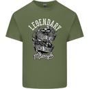 Legendary Shovelhead Motorcycle Biker Mens Cotton T-Shirt Tee Top Military Green