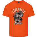 Legendary Shovelhead Motorcycle Biker Mens Cotton T-Shirt Tee Top Orange