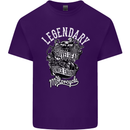 Legendary Shovelhead Motorcycle Biker Mens Cotton T-Shirt Tee Top Purple