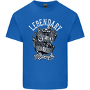 Legendary Shovelhead Motorcycle Biker Mens Cotton T-Shirt Tee Top Royal Blue
