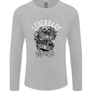 Legendary Shovelhead Motorcycle Biker Mens Long Sleeve T-Shirt Sports Grey