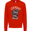 Legendary Shovelhead Motorcycle Biker Mens Sweatshirt Jumper Bright Red
