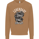 Legendary Shovelhead Motorcycle Biker Mens Sweatshirt Jumper Caramel Latte