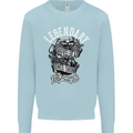 Legendary Shovelhead Motorcycle Biker Mens Sweatshirt Jumper Light Blue