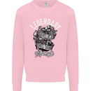 Legendary Shovelhead Motorcycle Biker Mens Sweatshirt Jumper Light Pink