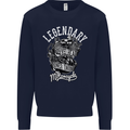 Legendary Shovelhead Motorcycle Biker Mens Sweatshirt Jumper Navy Blue