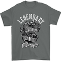 Legendary Shovelhead Motorcycle Biker Mens T-Shirt Cotton Gildan Charcoal