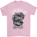 Legendary Shovelhead Motorcycle Biker Mens T-Shirt Cotton Gildan Light Pink