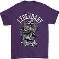 Legendary Shovelhead Motorcycle Biker Mens T-Shirt Cotton Gildan Purple