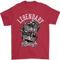 Legendary Shovelhead Motorcycle Biker Mens T-Shirt Cotton Gildan Red