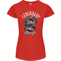 Legendary Shovelhead Motorcycle Biker Womens Petite Cut T-Shirt Red