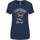 Legendary Shovelhead Motorcycle Biker Womens Wider Cut T-Shirt Navy Blue