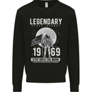 Legendary Space USA Moon Landing Astronaut Kids Sweatshirt Jumper Black
