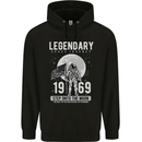 Legendary Space USA Moon Landing Astronaut Mens 80% Cotton Hoodie Black