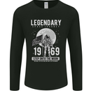 Legendary Space USA Moon Landing Astronaut Mens Long Sleeve T-Shirt Black