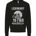 Legendary Space USA Moon Landing Astronaut Mens Sweatshirt Jumper Black