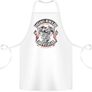 Legends Never Die Biker Motorbike Cotton Apron 100% Organic White
