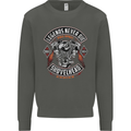Legends Never Die Biker Motorbike Kids Sweatshirt Jumper Storm Grey