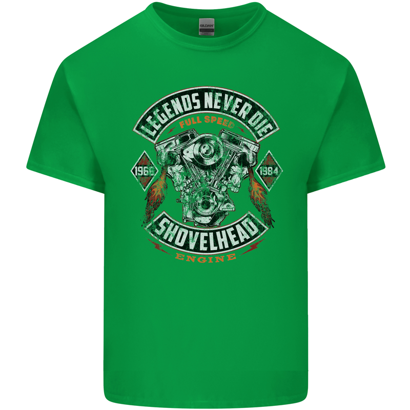 Legends Never Die Biker Motorbike Kids T-Shirt Childrens Irish Green