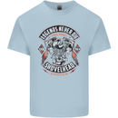 Legends Never Die Biker Motorbike Kids T-Shirt Childrens Light Blue