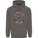 Legends Never Die Biker Motorbike Mens 80% Cotton Hoodie Charcoal