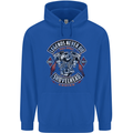 Legends Never Die Biker Motorbike Mens 80% Cotton Hoodie Royal Blue