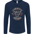 Legends Never Die Biker Motorbike Mens Long Sleeve T-Shirt Navy Blue