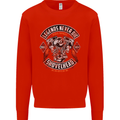 Legends Never Die Biker Motorbike Mens Sweatshirt Jumper Bright Red