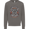 Legends Never Die Biker Motorbike Mens Sweatshirt Jumper Charcoal