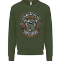 Legends Never Die Biker Motorbike Mens Sweatshirt Jumper Forest Green