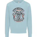 Legends Never Die Biker Motorbike Mens Sweatshirt Jumper Light Blue