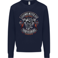Legends Never Die Biker Motorbike Mens Sweatshirt Jumper Navy Blue