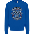 Legends Never Die Biker Motorbike Mens Sweatshirt Jumper Royal Blue