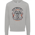 Legends Never Die Biker Motorbike Mens Sweatshirt Jumper Sports Grey