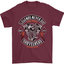 Legends Never Die Biker Motorbike Mens T-Shirt Cotton Gildan Maroon