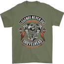 Legends Never Die Biker Motorbike Mens T-Shirt Cotton Gildan Military Green