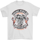 Legends Never Die Biker Motorbike Mens T-Shirt Cotton Gildan White