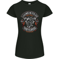 Legends Never Die Biker Motorbike Womens Petite Cut T-Shirt Black