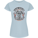 Legends Never Die Biker Motorbike Womens Petite Cut T-Shirt Light Blue