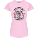 Legends Never Die Biker Motorbike Womens Petite Cut T-Shirt Light Pink