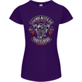 Legends Never Die Biker Motorbike Womens Petite Cut T-Shirt Purple