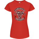 Legends Never Die Biker Motorbike Womens Petite Cut T-Shirt Red