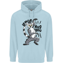 Lemur Hug You Childrens Kids Hoodie Light Blue