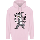 Lemur Hug You Childrens Kids Hoodie Light Pink