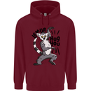 Lemur Hug You Childrens Kids Hoodie Maroon
