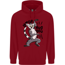 Lemur Hug You Childrens Kids Hoodie Red