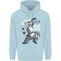Lemur Hug You Funny Childrens Kids Hoodie Light Blue
