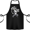 Lemur Hug You Funny Cotton Apron 100% Organic Black