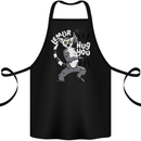 Lemur Hug You Funny Cotton Apron 100% Organic Black